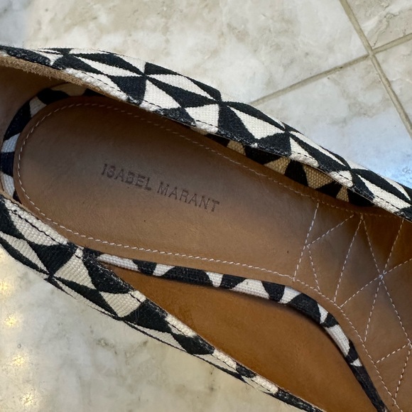 NWOT Isabel Marant Geometric Print Heels - Picture 4 of 6